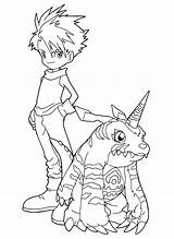 Digimon Kleurplaten Kleurplaat Coloriages Animaatjes Zurück sketch template