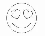 Emoji Coloring Pages Printable Heart Kids Faces Sheets Eyes Choose Board sketch template