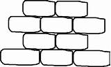 Brick Coloring Pages Wall sketch template
