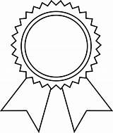 Medal Coloring Template Printable Olympic Rosette Kids Print Awards sketch template