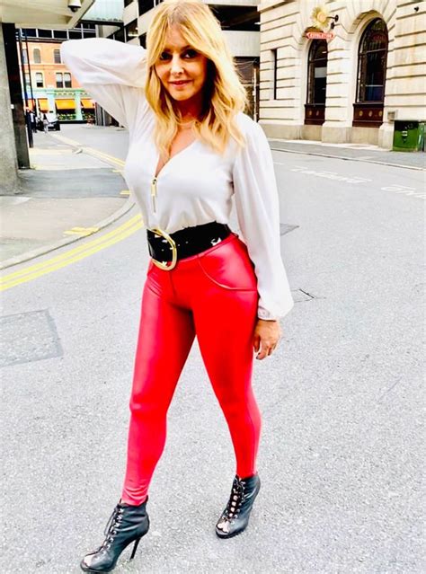 carol vorderman countdown host flaunts curves in skintight outfit amid