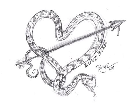 the royal daily sketch love bites tattoo sketch