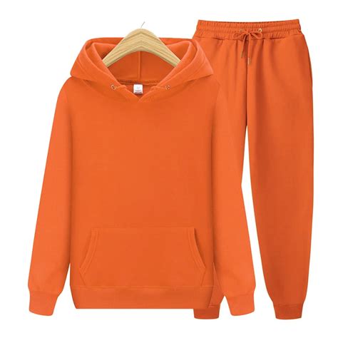 mens sets hoodiespants autumn winter hooded sweatshirt sweatpants fashion slim fit men set