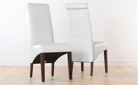 white leather dining chairs home furniture design