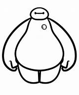 Hero Big Pages Baymax Coloring Robot sketch template