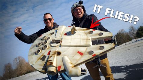 making  fly rc star wars millennium falcon youtube