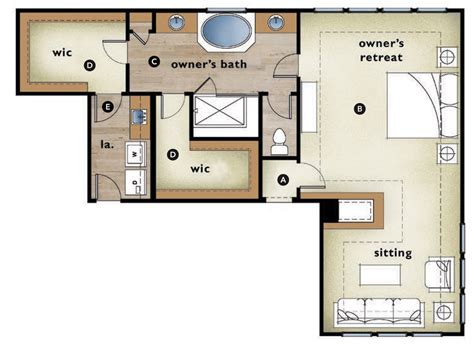 awasome master suite floor plan references dark floor kitchen