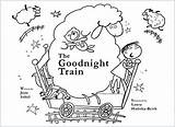 Goodnight Train Coloring Book Sobel sketch template