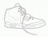 Coloring Pages Jordan Shoe Kids Color Yeezy Air Nike Creativity Recognition Ages Develop Skills Focus Motor Way Fun sketch template