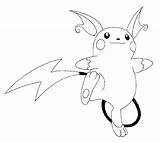 Raichu Coloring Quick Cute Printable Via Immagini sketch template