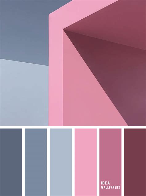 perfect pink color combinations pink hues blue grey idea