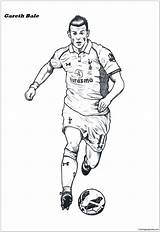 Bale Gareth Pages Coloring Players Online Soccer Color Printable Coloringpagesonly sketch template