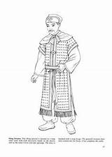 Ming Chinese Dynasty Emperor Traditional Coloring China Costume Clothing Kids sketch template