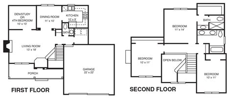 jamestown  home floor plan  homes  pa