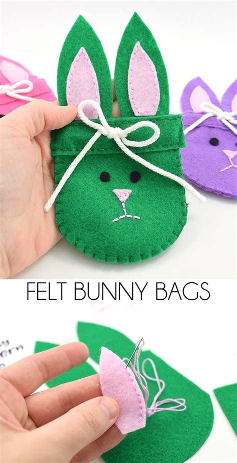 felt bunny bags  pattern dream   bigger