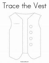 Trace Vest Coloring Built California Usa sketch template