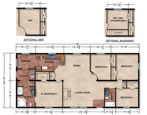 contemporary modular home floor plans