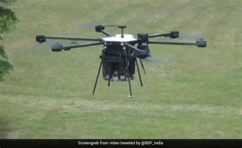 border security force develops tear gas shell dropping drone system