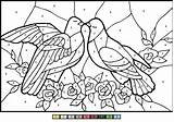 Colorear Doves Número Supercoloring Coloringonly Print sketch template