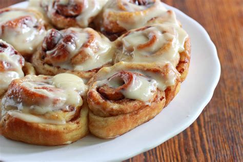 homemade cinnamon buns  cream cheese frosting overtime cook