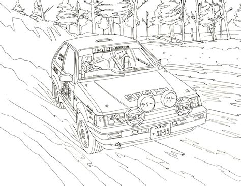 rally car coloring pictures