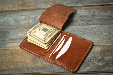 leatherology leather money clip wallet iucn water