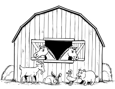 farm animal coloring pages printable