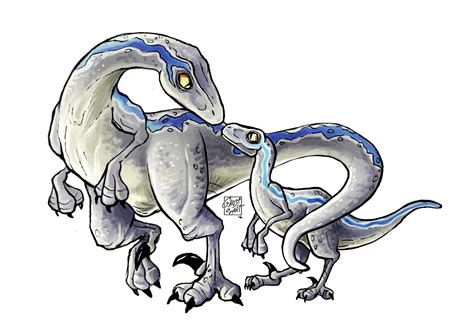 detalle  imagen dibujos de blue de jurassic world thptnganamsteduvn