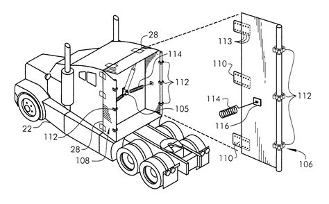 patent  fuel efficient tractor trailer system google patents