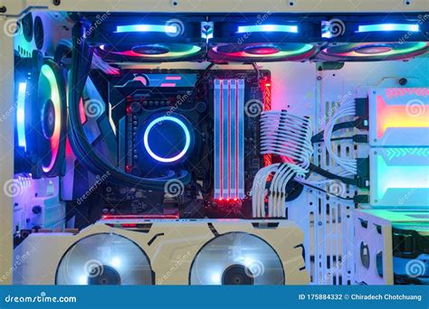 desktop pc gaming  cooling fan cpu system  multicolored