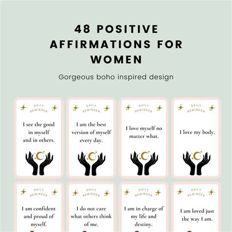 affirmation cards blank template