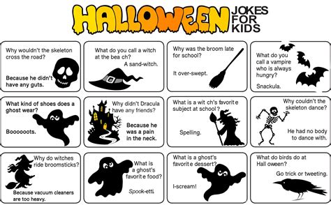 15 best printable halloween bookmarks jokes