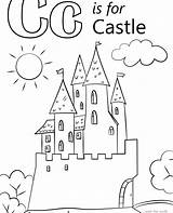 Castle Coloring Pages Getdrawings Medieval sketch template