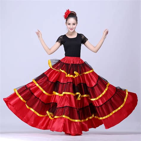 spanish flamenco skirt belly dance skirt spanish clothing spanish dance