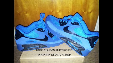 aliexpress nike air max  hyperfuse premium blue neon review youtube