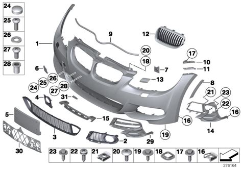 bmw  guide  bumper side left front trim  genuine bmw part