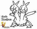 Pokemon Coloring Pages Hydreigon Bubakids sketch template