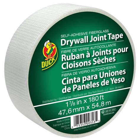 drywall joint tape white 1 88 in x 180 ft duck brand