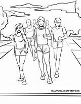 Malvorlage Marathonlauf Ausmalbild Leichtathletik Laufen Ausmalbilder sketch template