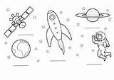 Universo Dibujo Fichas Malvorlagen Sternenhimmel Conmishijos Cohete Astronautas Visitar Valentina Tereshkova sketch template