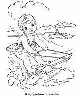 Coloring Kids Water Pages sketch template