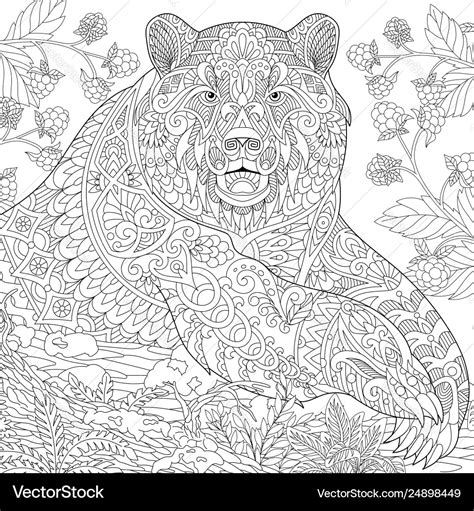 bear coloring pages adults  coloring pages printable