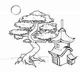 Pagoda Japanese Drawing Deviantart Coloring Drawings Draw Pages Template Sketch Zen Choose Board sketch template