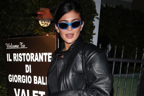 Kylie Jenner And Stassie Karanikolaou Matching In Leather