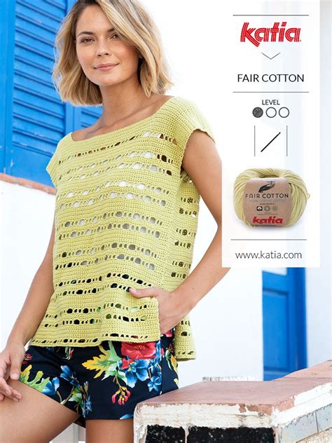 eenvoudige gehaakte topjes voor dames zomers topje fair cotton blouse au crochet crochet