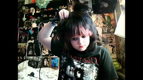 how i do my emo scene goth punk hair youtube
