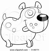 Dog Clipart Spotted Standing Cartoon Thoman Cory Outlined Coloring Vector 2021 sketch template