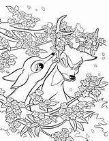 Bambi Coloring Faline Pages Disney Colouring Print Getcolorings Choose Board Printable Coloringkids sketch template