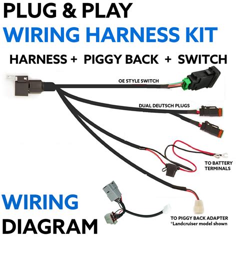 holden colorado rg   plug play lightbar wiring harness