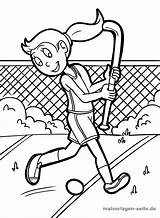 Malvorlage Feldhockey Ausmalbilder Coloriage Ballsportarten öffnen sketch template